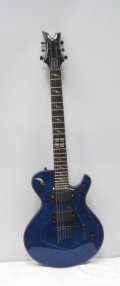 USED ELECTRIC GUITAR DEAN DECEIVER BLUE FLAME NECK THROUGH