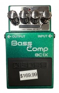 USED EFFECT PEDAL BOSS BC-1X BASS COMPRESSOR GREEN