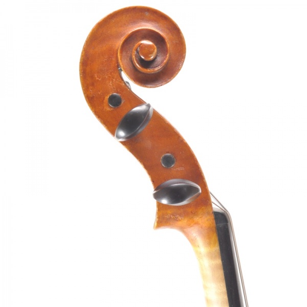 USED 4/4 FULL SIZE VIOLIN 4/4 AMERICAN VIOLIN BY CHARLES E. FARLEY, BOSTON MASS,C.1920,LOB 357, ORANGE BRITTLE OIL VARNISH, ONE PIECE BACK, AMERICAN WOODS, WIDE GRAIN BELLY WOOD, 2 PIECE NECK(SEAM) - Click Image to Close